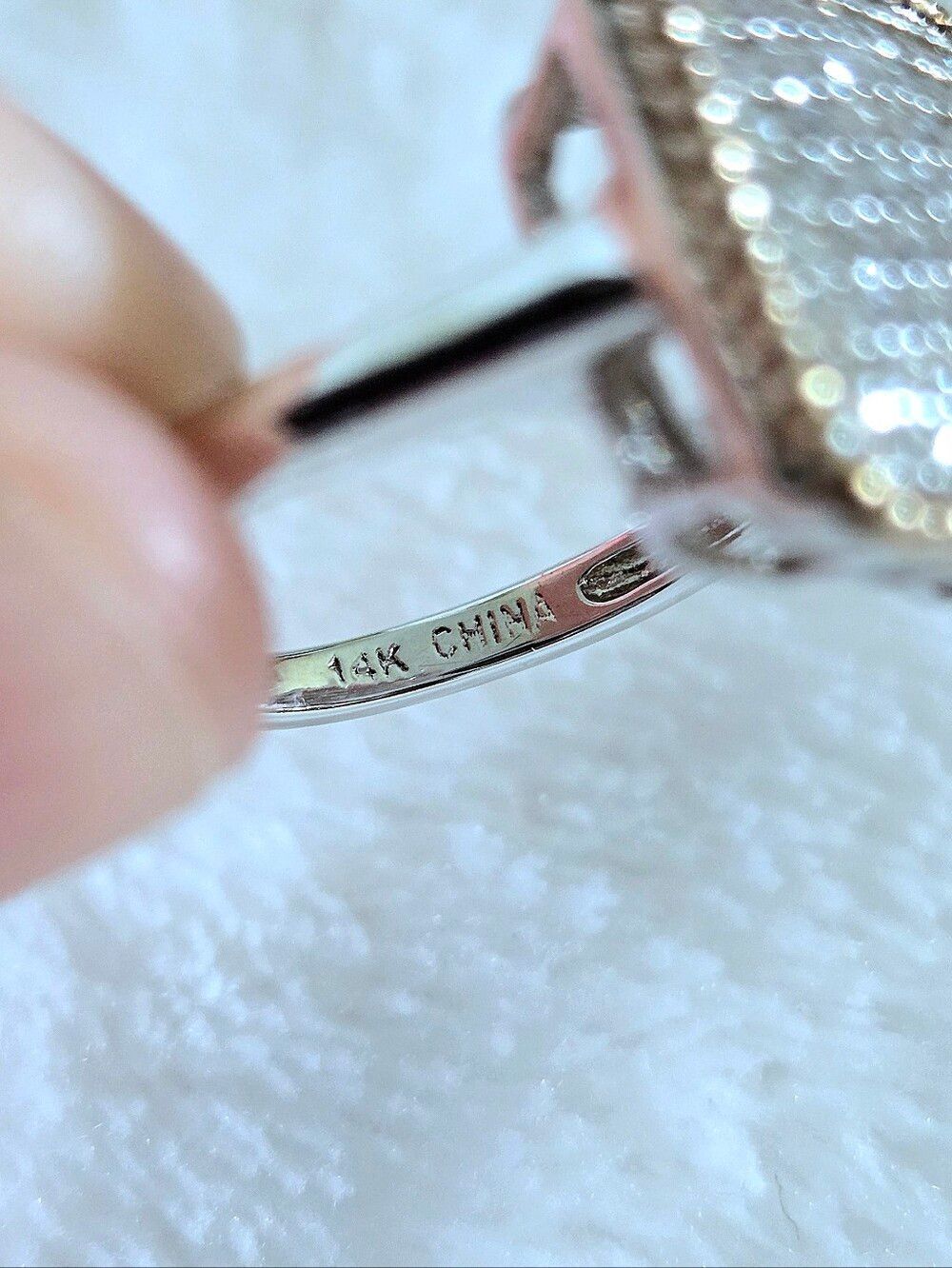 Savvy Cie Flat Square⏹️ Ring💍 with Clear Pave Crystals💎 - NWOT - Picture 8 of 16